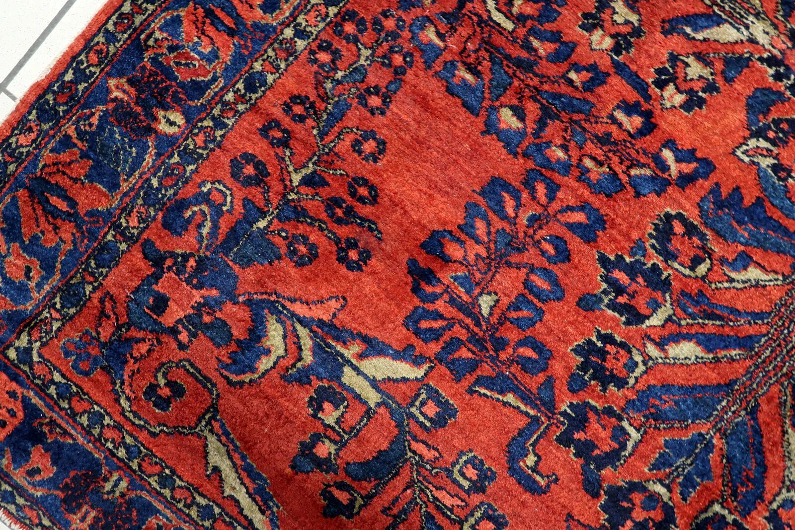 Antique Persian Lilihan handmade rug 173 x 200 cm 1920s - 1C1216