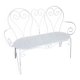 Wrought iron garden bench