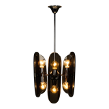 Lustre en verre fumé des années 1960