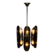 Lustre en verre fumé des années 1960