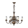 Brass chandelier, Poland, 1940s