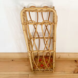 Vintage rattan umbrella stand