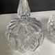 Duo of vintage crystal and glass sweet jars