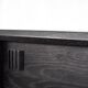 Mid-Century Modern Scandinavian Buffet in Dark Raw Oak with Wooden Handles, 1960s