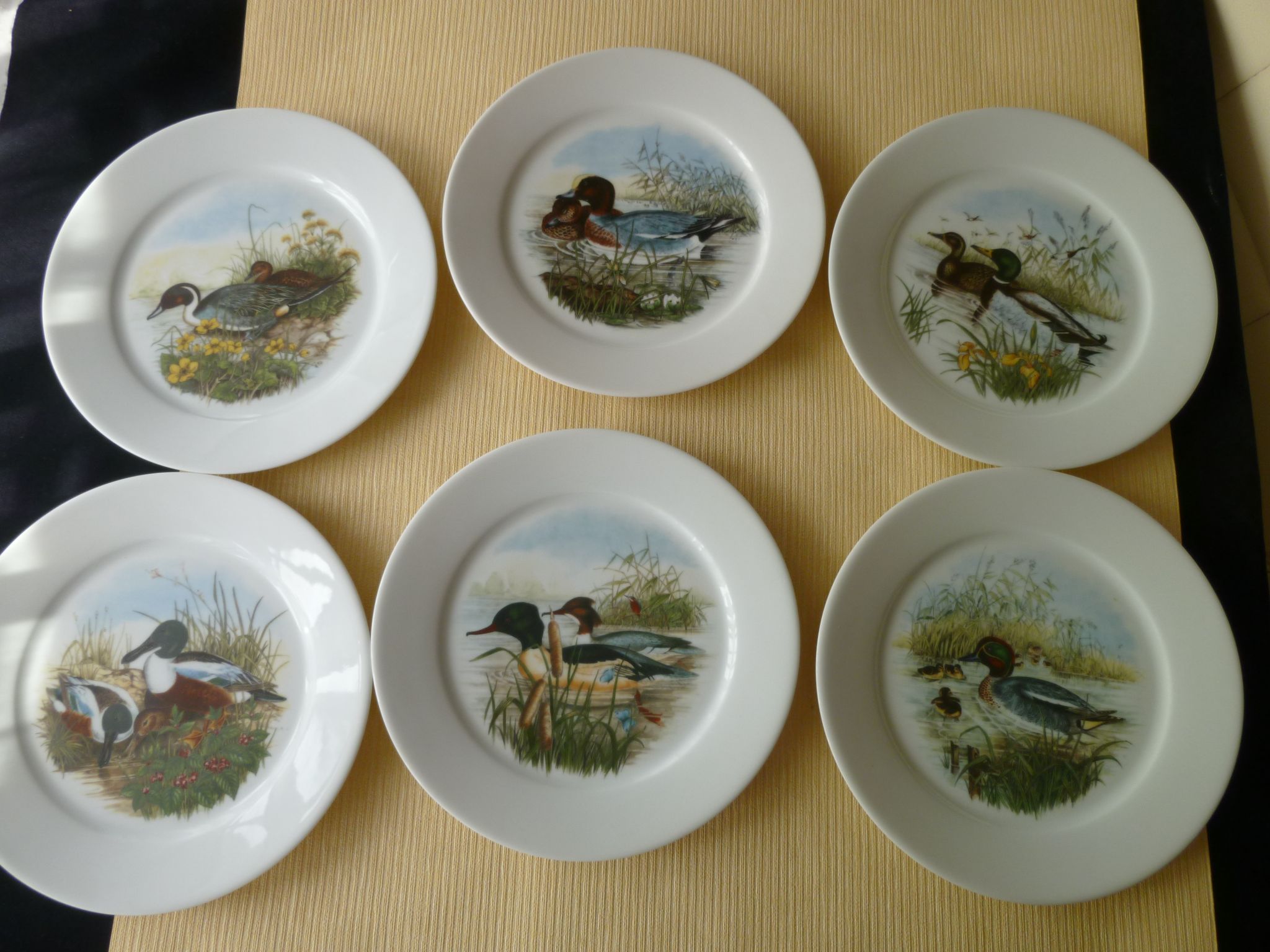 Set of 6 Fat Faith Plates, Gizzards in Sologne Porcelain
