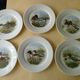 Set of 6 Fat Faith Plates, Gizzards in Sologne Porcelain