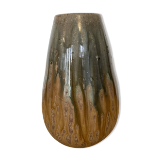 art deco flamed stoneware vase