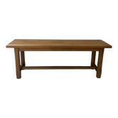 Raw wooden bench