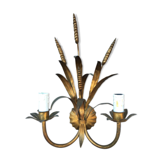 Wall light ears of wheat double lights 1960-70