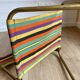Pair of vintage Lafuma folding chairs model Chantazur Canvas 70s