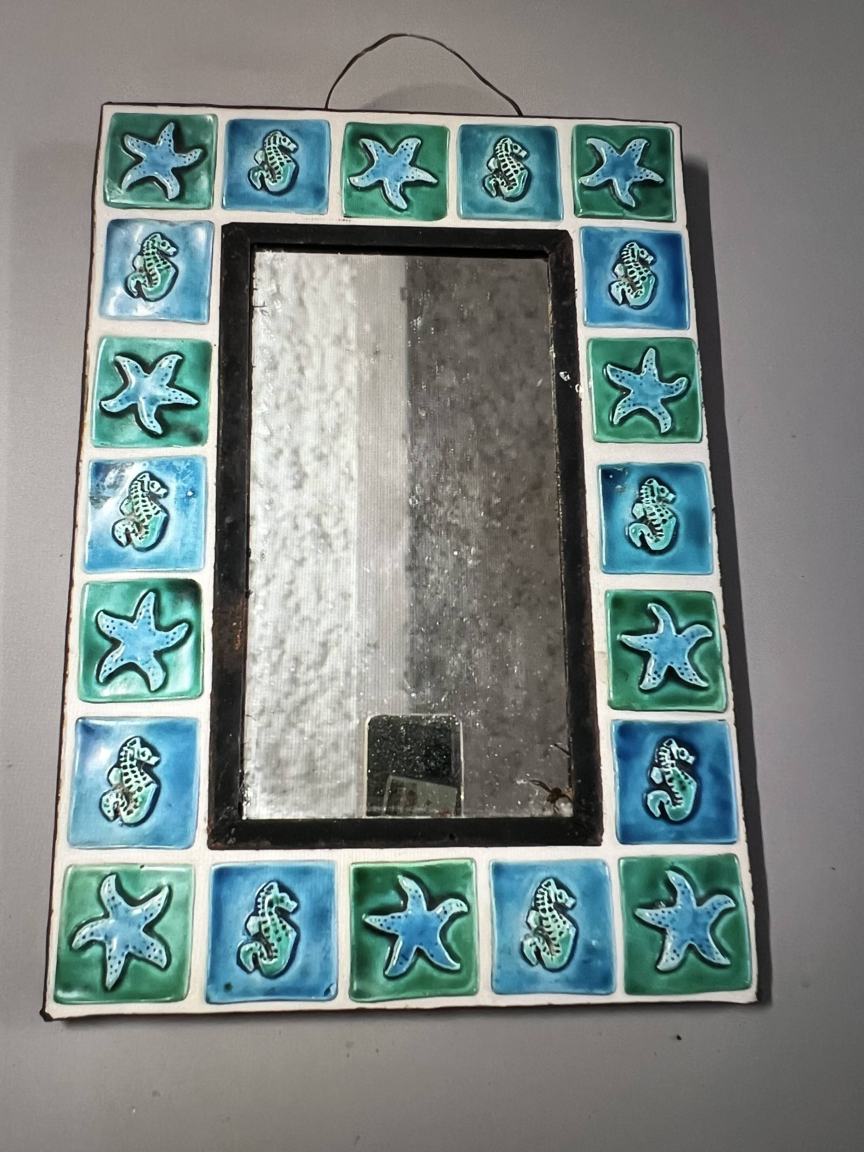 Ceramic mirror Odette Dijeux