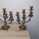 Pair of bronze candlesticks