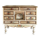 Commode peinte au décor fleuri