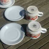 Set 6 cups/coffee cups Kiln Craft Made in England 70s