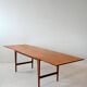Vintage teak table by ISA Bergamo with drop-leaf extensions
