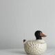 Duck mustard pot, kitchen decor, small jam pot.