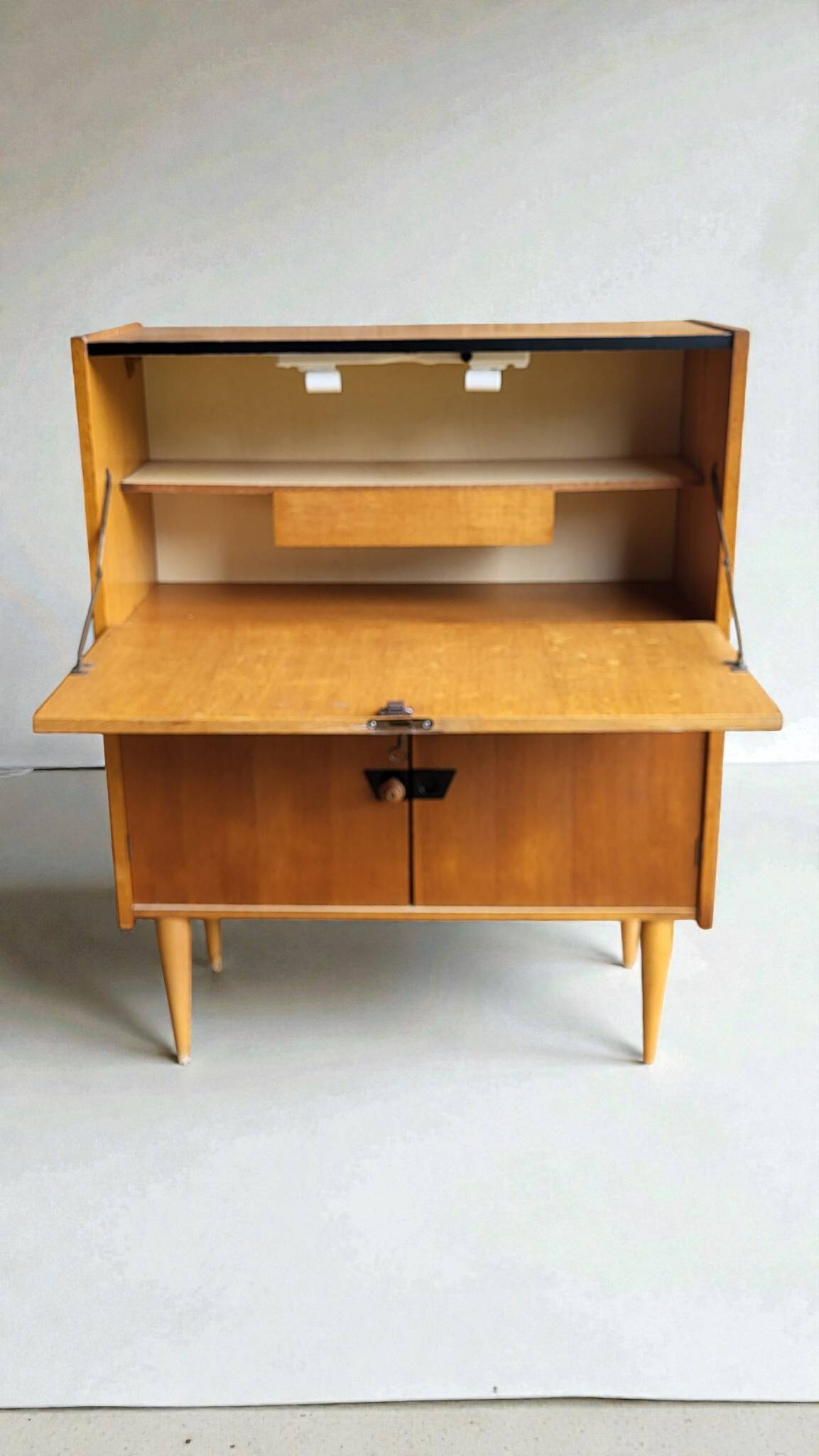 Secretary desk storage unit, 1950s-60s