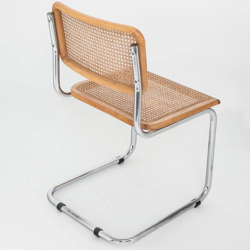 Set of 6 Cesca chairs. Made according to the design by Marcel Breuer. 80s.