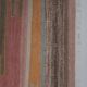 Handwoven Vintage Sivas Kilim Runner in Green Geometric Pattern 2'8'' x 12'6''