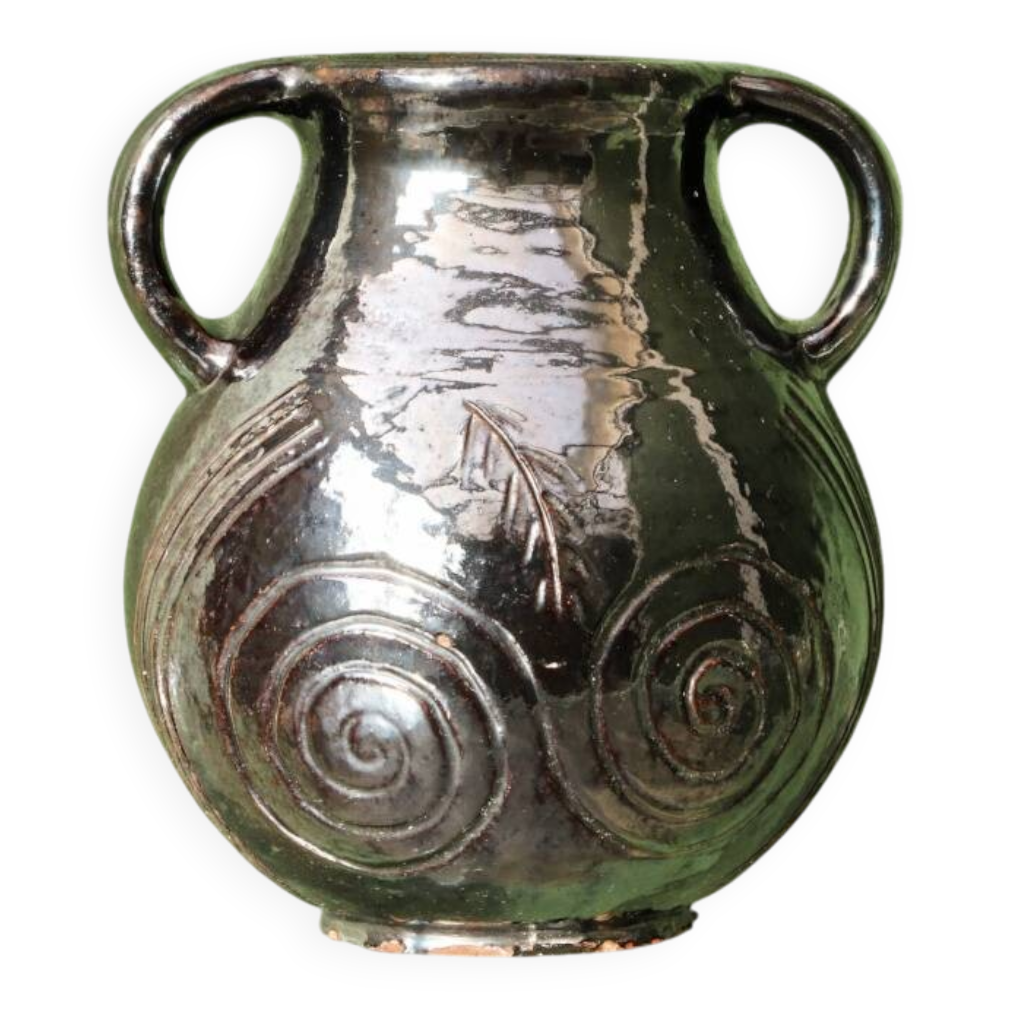 Glazed terracotta vase, 1950s