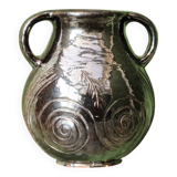 Glazed terracotta vase, 1950s