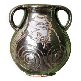 Glazed terracotta vase, 1950s