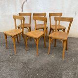 Set de 6 chaises baumann bistrot