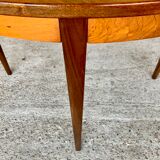 Extendable dining table with butterfly extensions in rosewood circa 60's