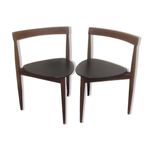 Paire de chaises tripodes - danoise