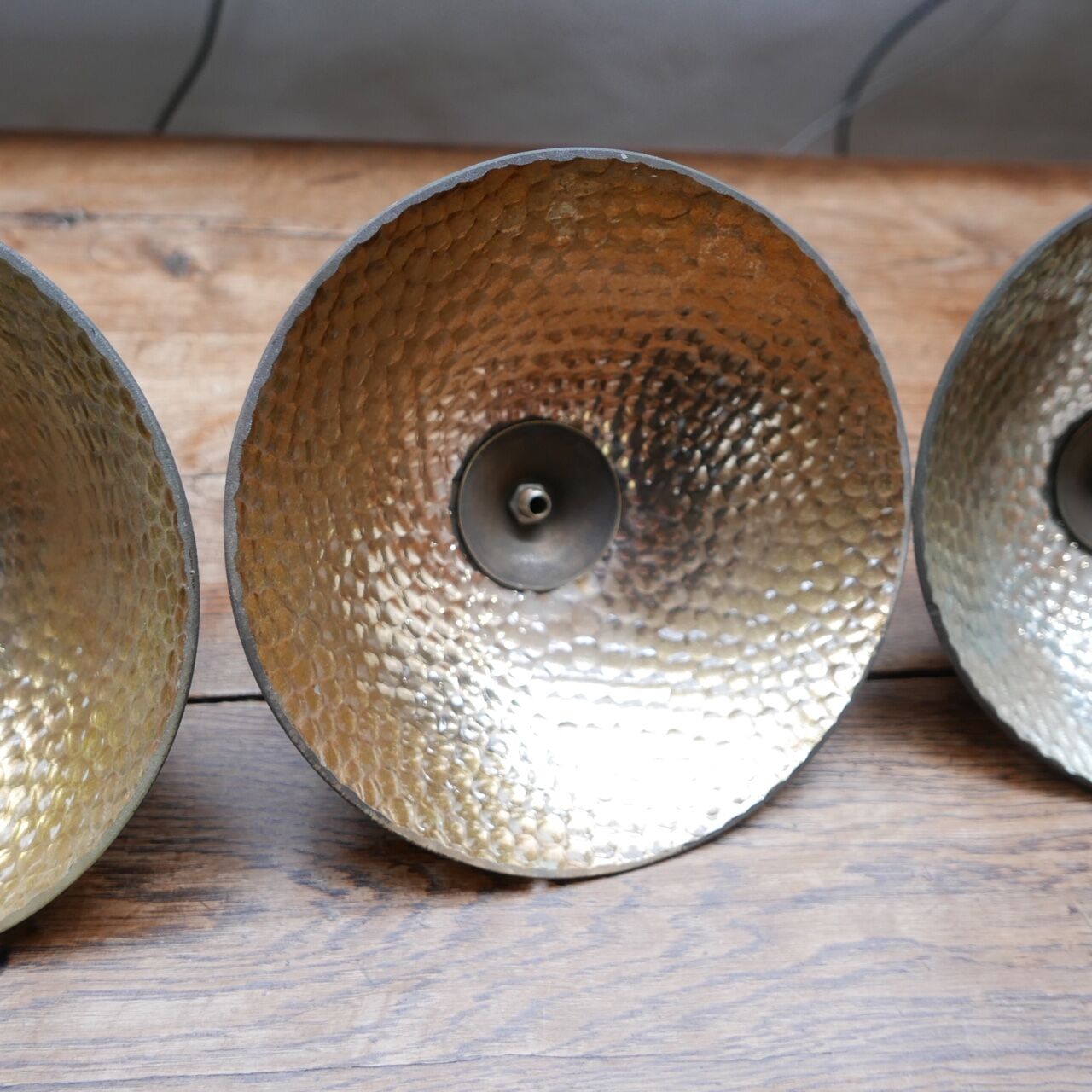 Antique english mercury glass pendant light