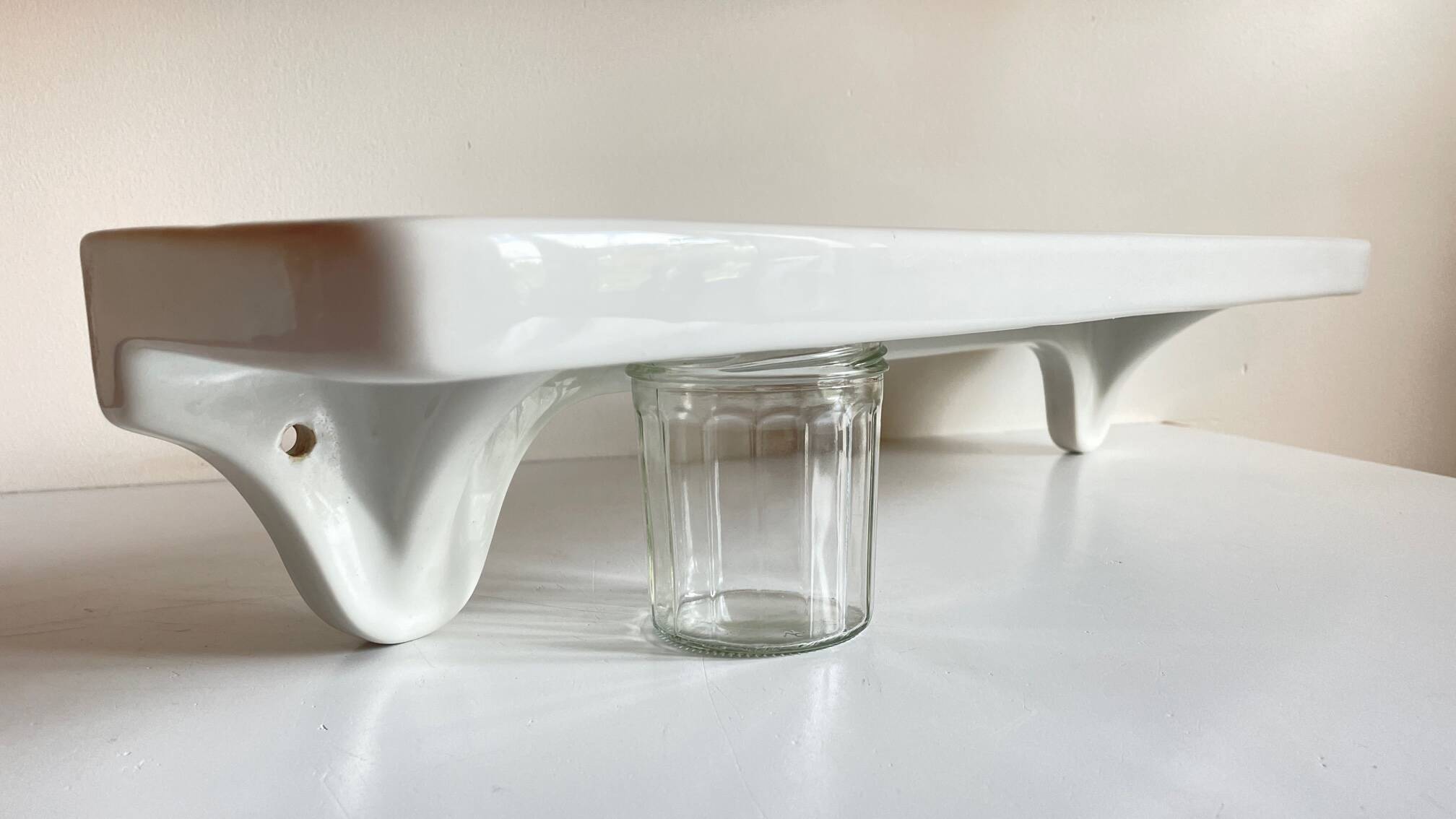 Vintage ceramic wall shelf - france