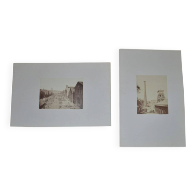 Larcher, Le Creusot : les usines Schneider, France, années 1800, à l'albumine