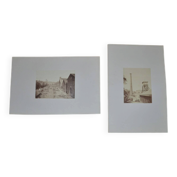 Larcher, Le Creusot: the Schneider factories, France, 1800s, in albumen, set of 2