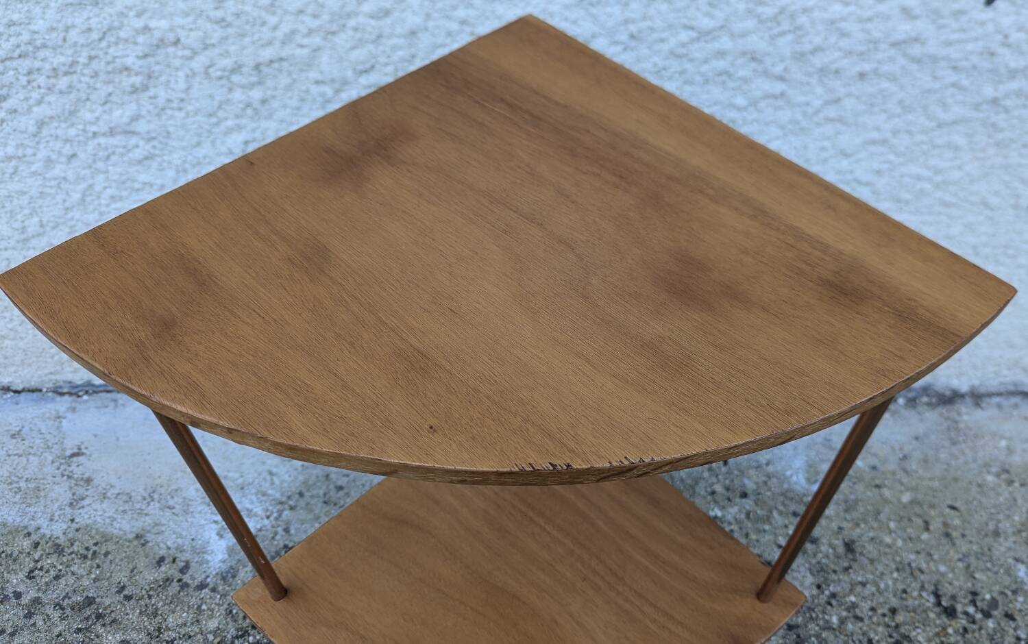 Pair of Corner Shelves 60/70 Vintage Design Console Table