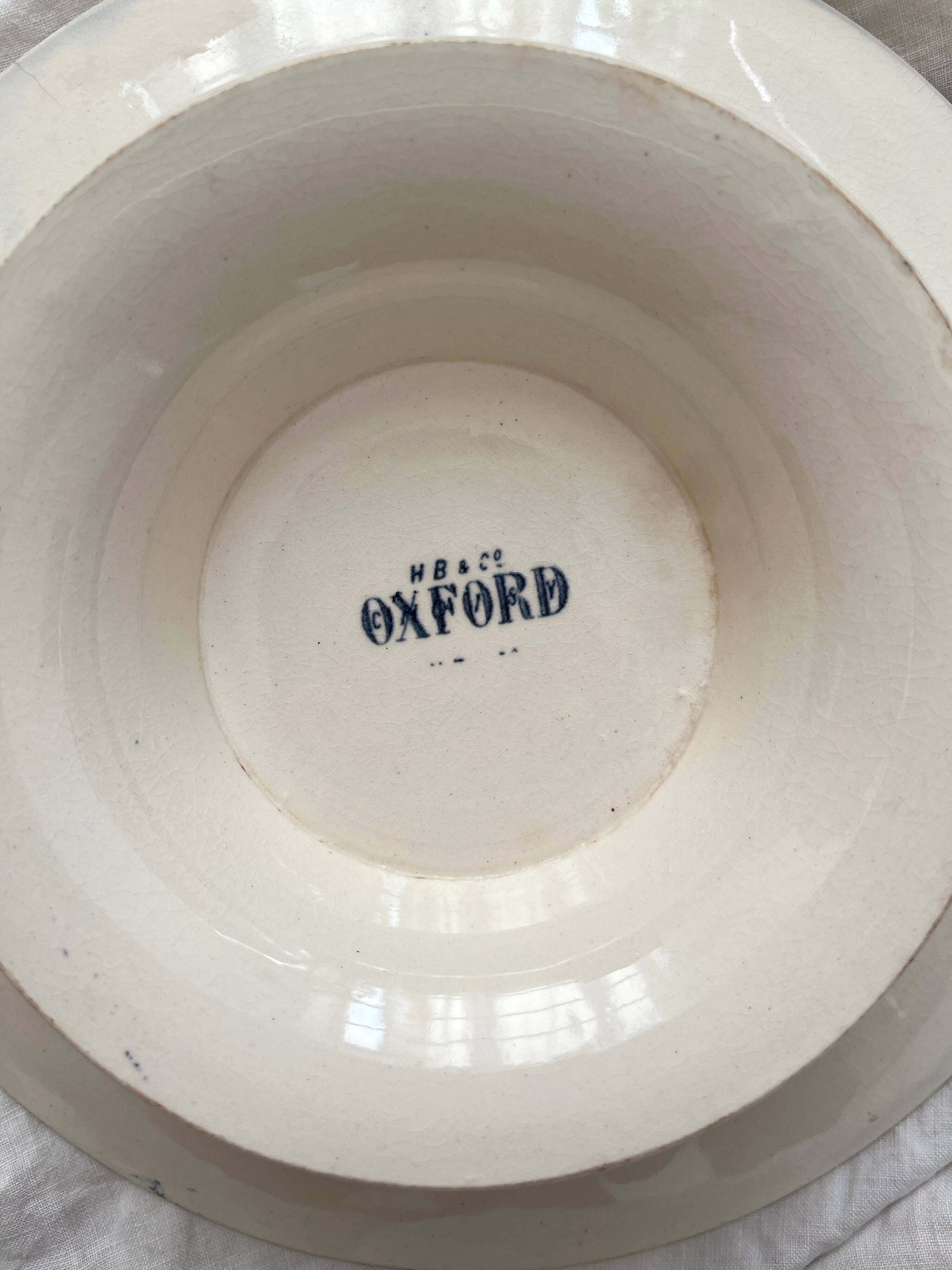 Low ironstone fruit bowl "Oxford" Choisy le Roi