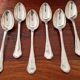 Christofle - Set of 6 Spatours model table spoons in silver-plated metal