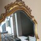 Golden wall mirror with gold leaf Deknudt - beveled ice - Louis XV style