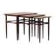 Set of three rosewood tables, Danish design, 1960s, production: Denmark