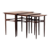Set of three rosewood tables, Danish design, 1960s, production: Denmark