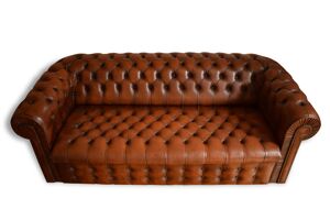 Canape chesterfield ancien vintage