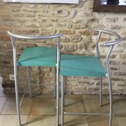 Pair of vintage stools hi glob by Philippe Starck, Kartell