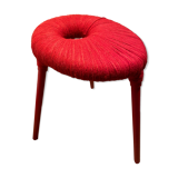 Vintage Ikea red yarn ps eskilstuna stool