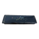 Pen tray in black lacquered wood painted floral decoration