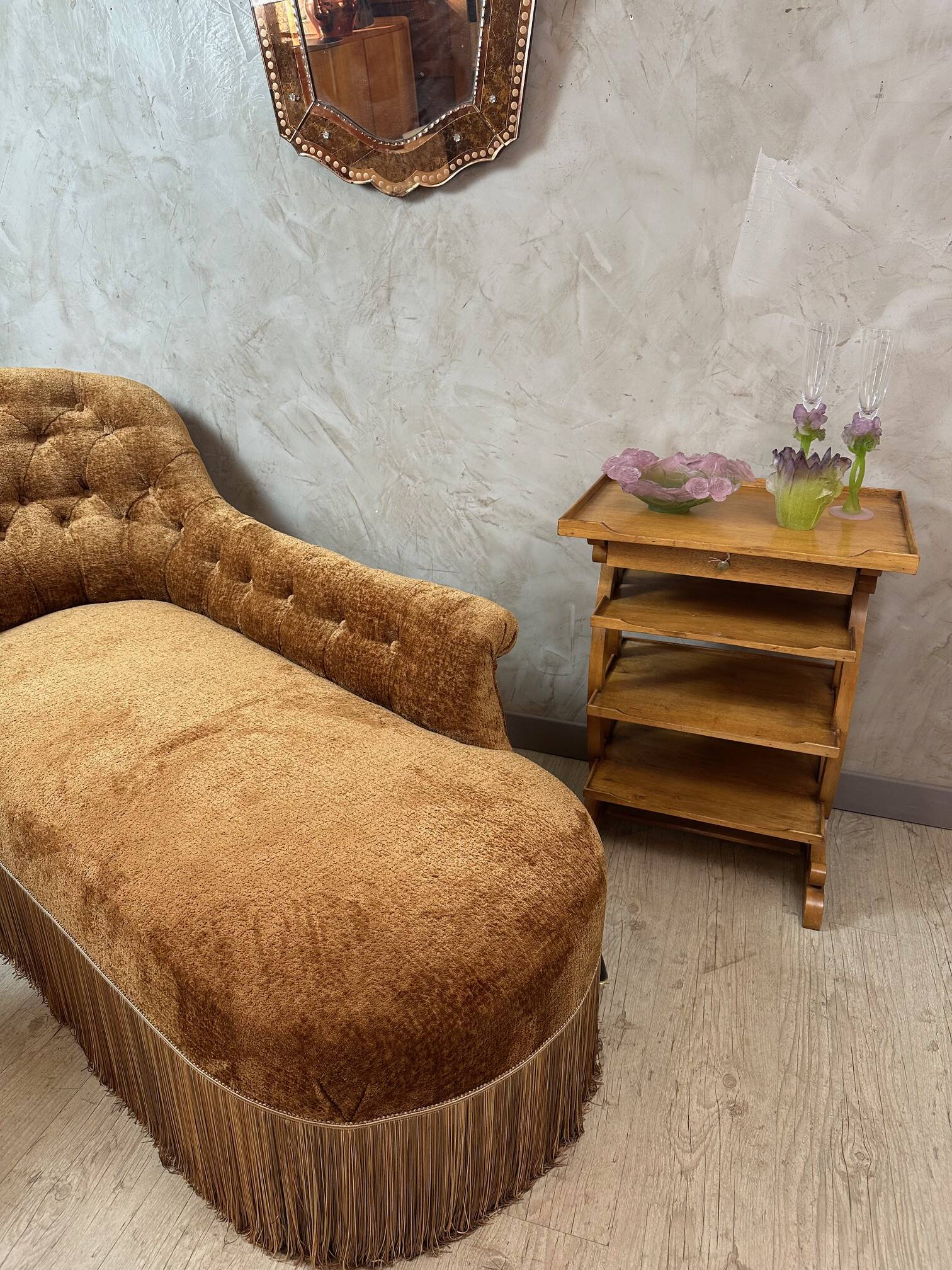 Daum glass paste vase