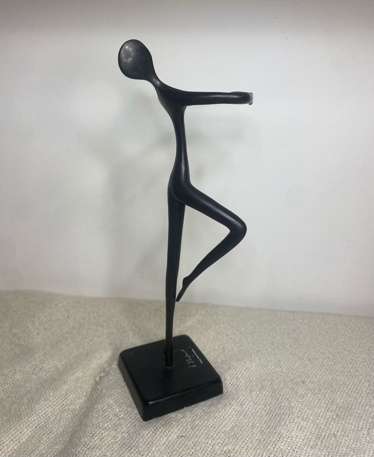 Bronze abstract ballerina statue Bodrul Khalique