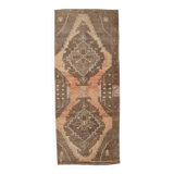 Tapis de couloir turc marron délavé 5x13, 159x385 cm