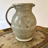 Grey-beige pyrite stone jug