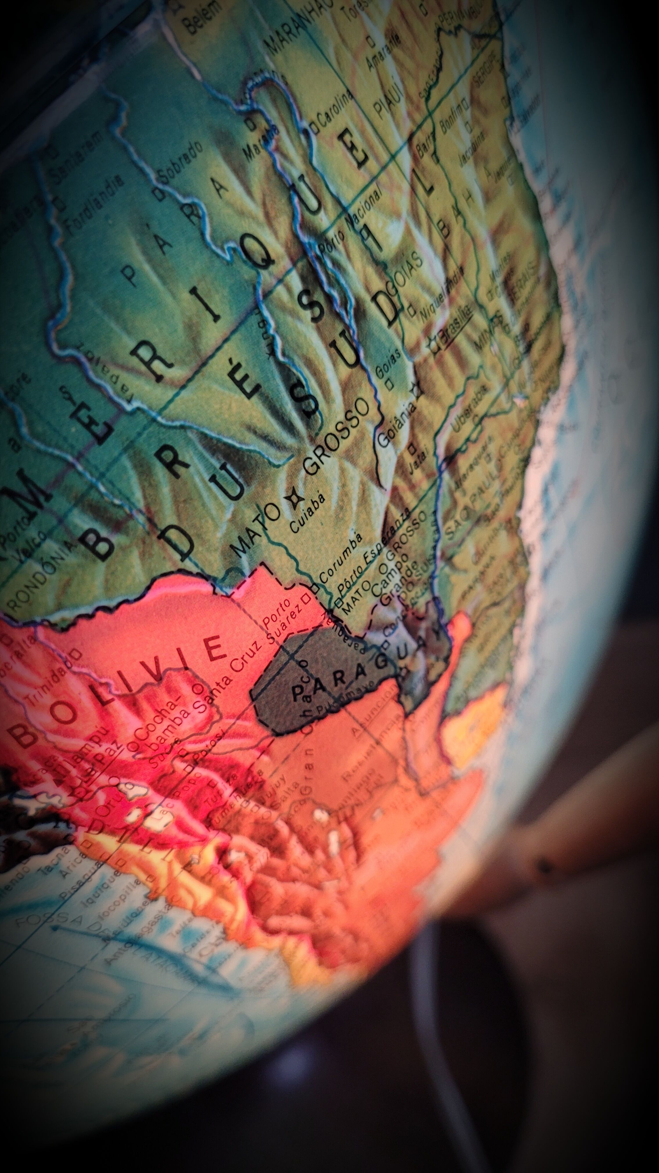 World map terrestrial 1983