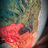 World map terrestrial 1983