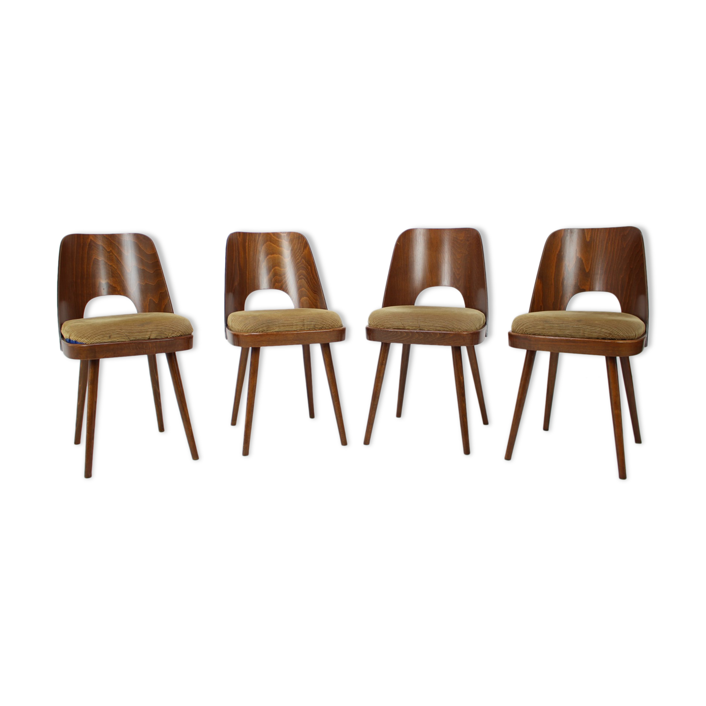 Set of Four Dining Chairs Designed by Oswald Haerdtl, 1960s.